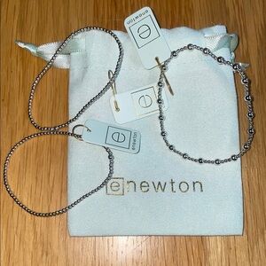 enewton Silver Beaded Bracelets - 3 Set